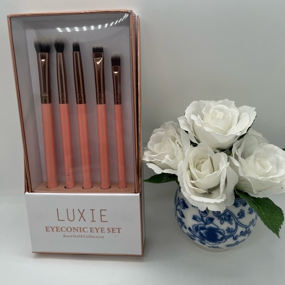 LUXIE 5-Piece Rose Gold Eyeconic Brush Set - Picture 8 of 8